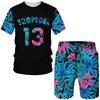 NEW Tropical Floral Print Men's Tees/Beach Shorts/Suits Fashion Summer Hawaiian Sets Casual Short Sleeve T-Shirt Holiday Outfits