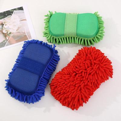 Chenilkové oboustranné rukavice na mytí a údržbu auta
