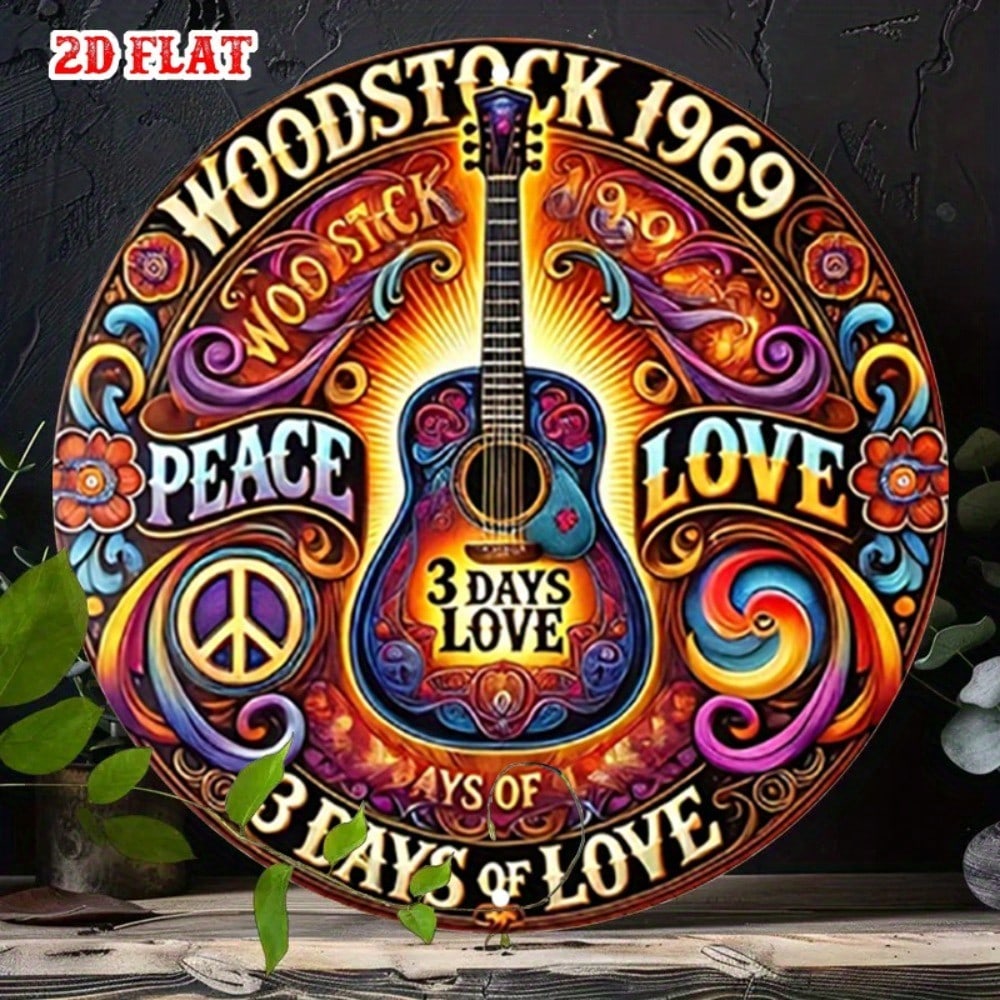 Flat 2D Metal Sign for Wall Decor