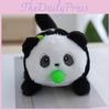 Soft Plush Bubble Blowing Cat Keychain Cute Gray Cat Bag Accessory