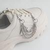 Sports Retro Beaded Chain Anklet Hip Hop Personality Multi-layer Shoe Chain Accessories