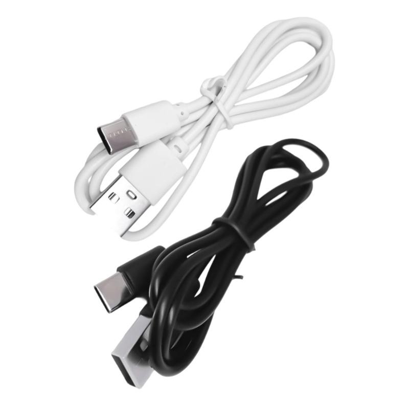 Set of 2pcs Universal Type C Charging Cord Cable Compatibility with Bluetooth-compatible Headsets and Mobile Devices