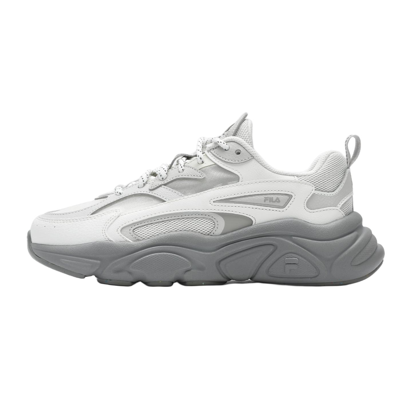 

Fila Mars 1 Ткань Синтетическая кожа ТПУ Толстая подошва Универсальные Низкий верх Повседневная обувь Женские кроссовки Белый Серый F12W422107FWB 38