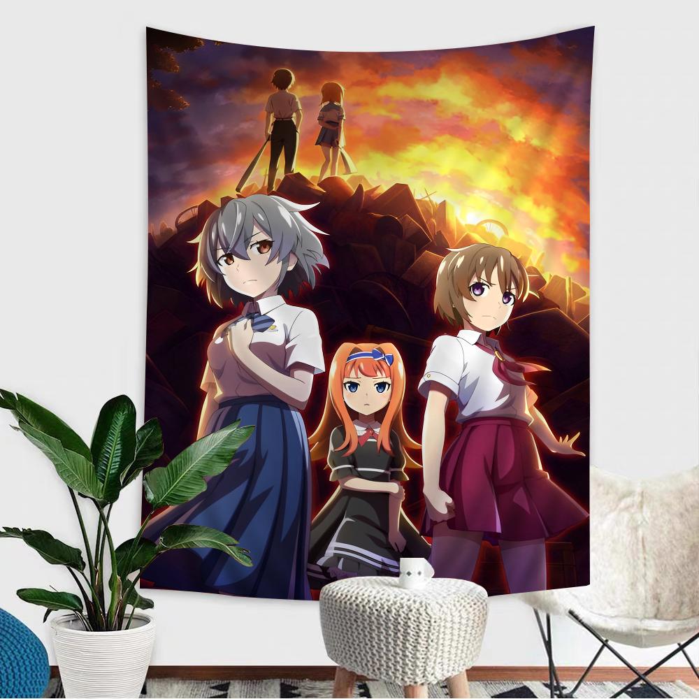 Higurashi When They Cry Telo da Parete con Grafico Arte Fantascienza Stanza Arredamento Casa Economico Hippie Appeso a Parete