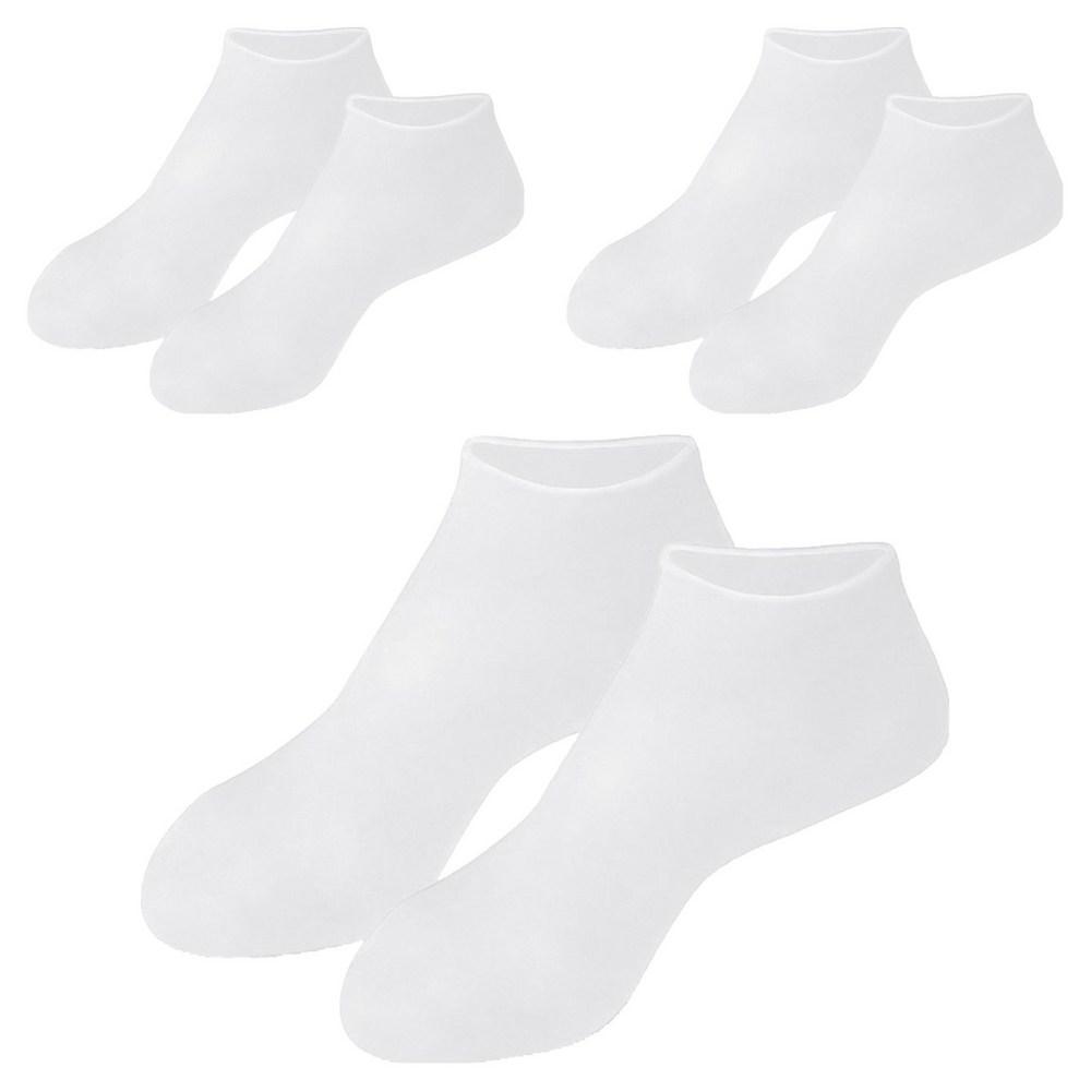 Exfoliating Silicone Foot Covers White 3-Set 80g 2 pcs