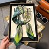 Silk scarf women's neck new scarf with coat 70 small square scarf scarf mother high-end scarf