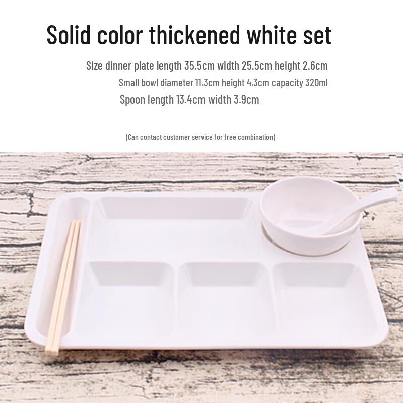 Melamine Rectangular Compartment Tray