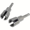 1/4" Hex Shank Butterfly Socket Adapter Wing Nut Drill Socket Wrench Tool Set 65Mm For Power Wing Nut Driving