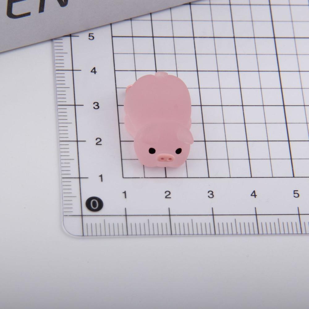 20pcs Luminous Mini Ornament Glowing Microlandscape Decoration Pink Piggy Doll Toy  Doll House Decor