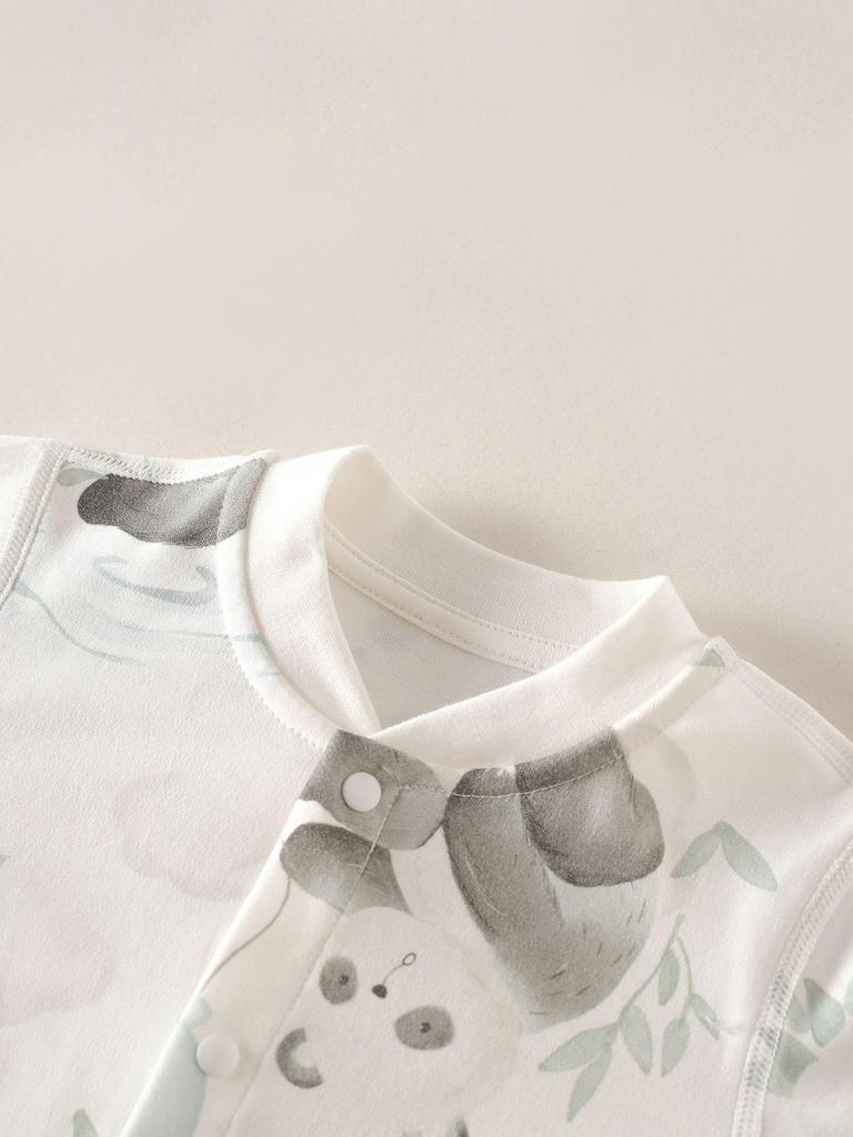Pure Cotton Baby Romper: Spring/Autumn, Snap Crotch, Unisex, Class A