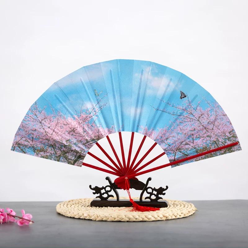 Cosplay Dance Props: Japanese-Style Folding Fan with Ten Ribs, Bat-Shaped Fan, Suitable for Dance and Performance