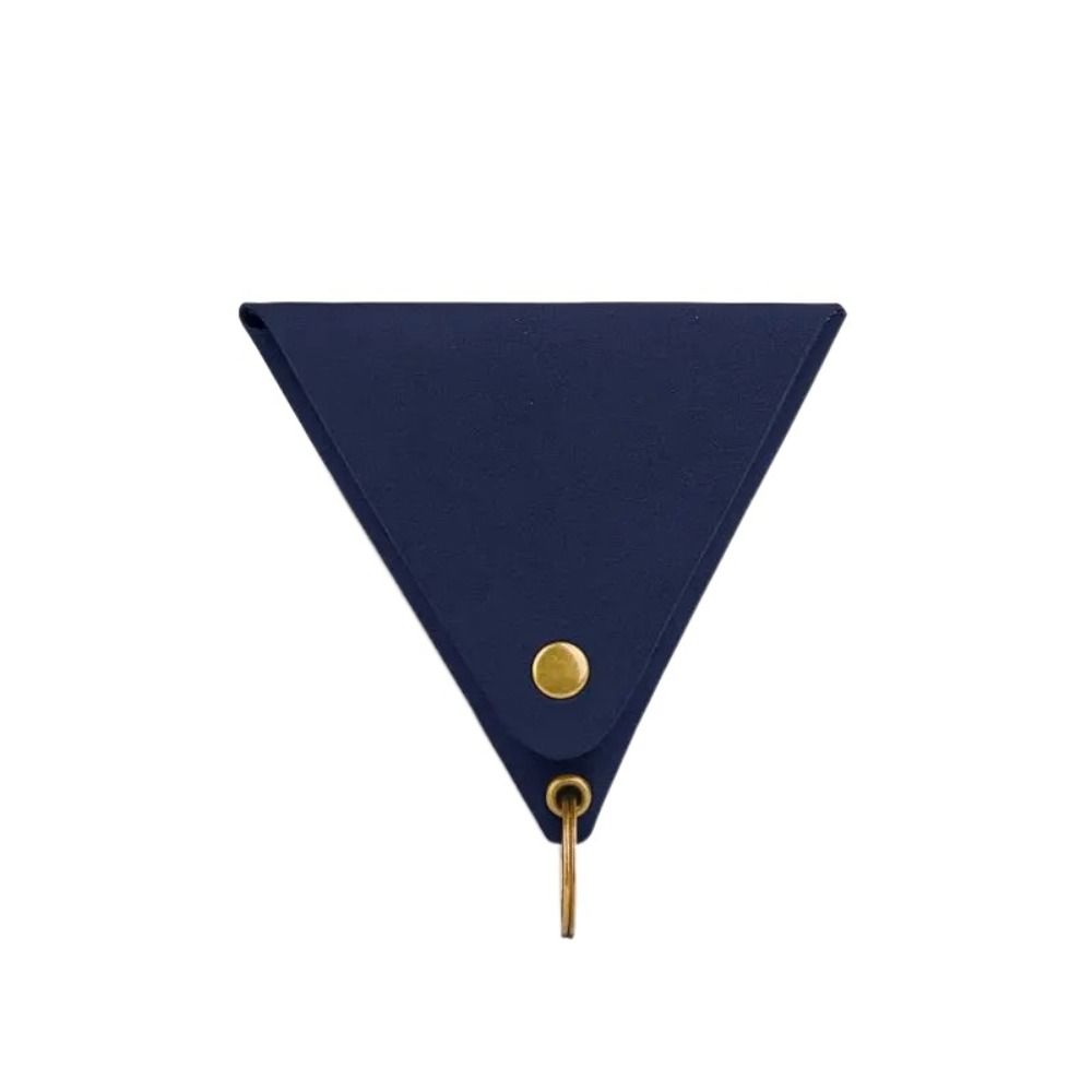 Solid Color Triangle Coin Purse Korean Style Card Storage Bag Simple Small Item Bag Women