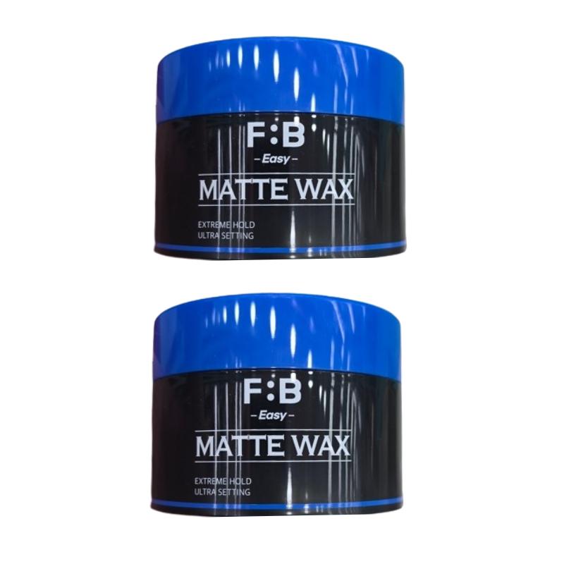 F:B Easy Matte Wax 80g – Hard Holding Hair Styling Wax, Strong Hold, Matte Finish, Citrus Powder Scent