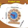 Analog Teaching Clock Wooden Toy Practice DIY Stem Learning Time Kids Education for
