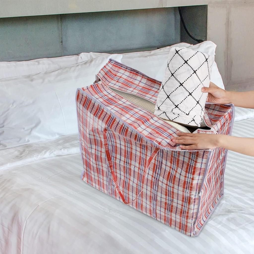 Large Moving Bag With Zipper And Handles For Clothes Storage And Transport