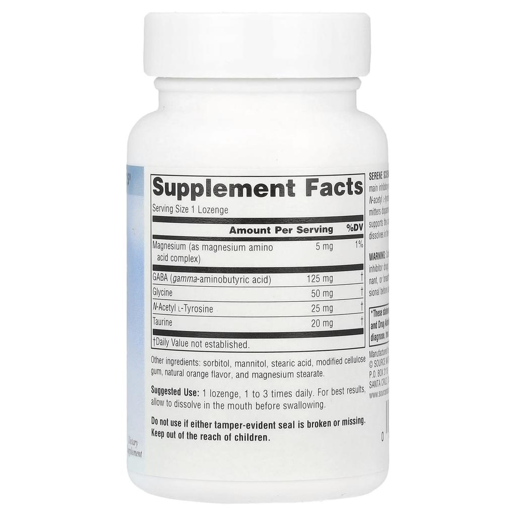 Serene Science®, Gaba Calm®, Orange, 60 Lozenges