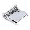 Bass Bridge Fit for Rickenbacker 4 String 18mm Adjustable Cr Plated Zinc Alloy Saddles Assembly