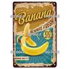 Fruits Metal Sign Bar Wall Decoration Tin Sign Vintage Metal Sign Vegetables Painting Plaques Art Fruit Poster