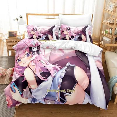 Sale New Konsatoshi Bedding Set Single Twin Full Queen King Size Bed Set Aldult Kid Bedroom Duvetcover Sets Anime Bed Kawaii