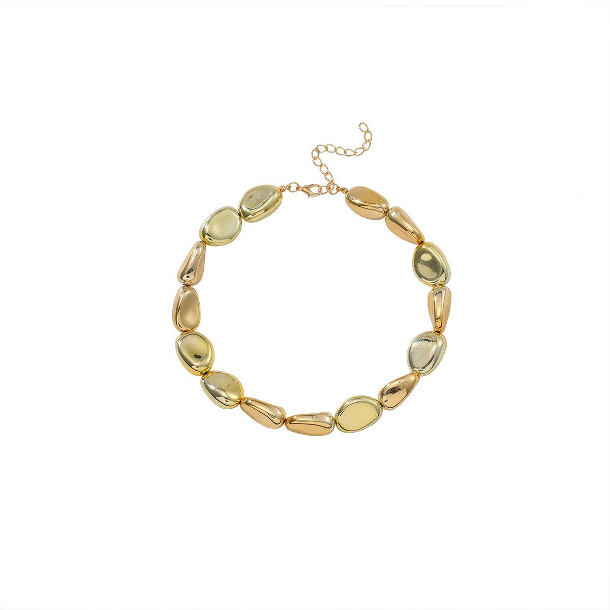 European and American Exaggerated Retro Beaded CCB Necklace - Unconventional, Sophisticated, and Elegant Winter Sweater Chain