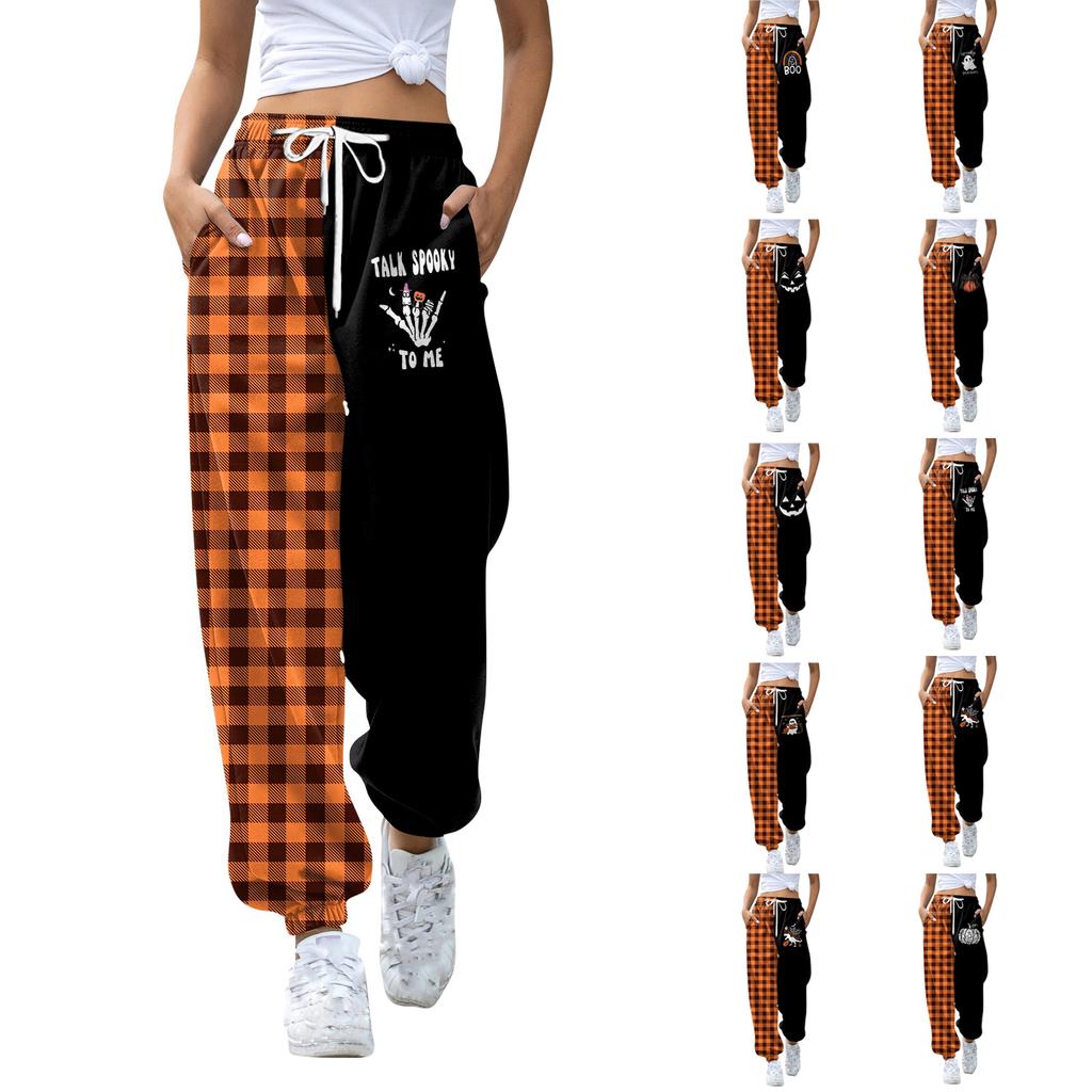 Kids Sport Halloween Day Printed Gradient Drawstring Pocket Casual Sweatpants Pants