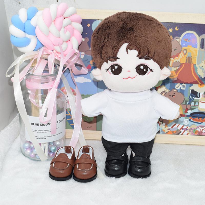 20CM EXO Idol Uniform Cotton Doll Shoes: Leather Toy Shoes for 20CM Dolls