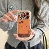 Embossed Leopard Print KT Cat iPhone 14/13 Compatible Drop-Proof Case for Apple 17/16/15 PROMAX