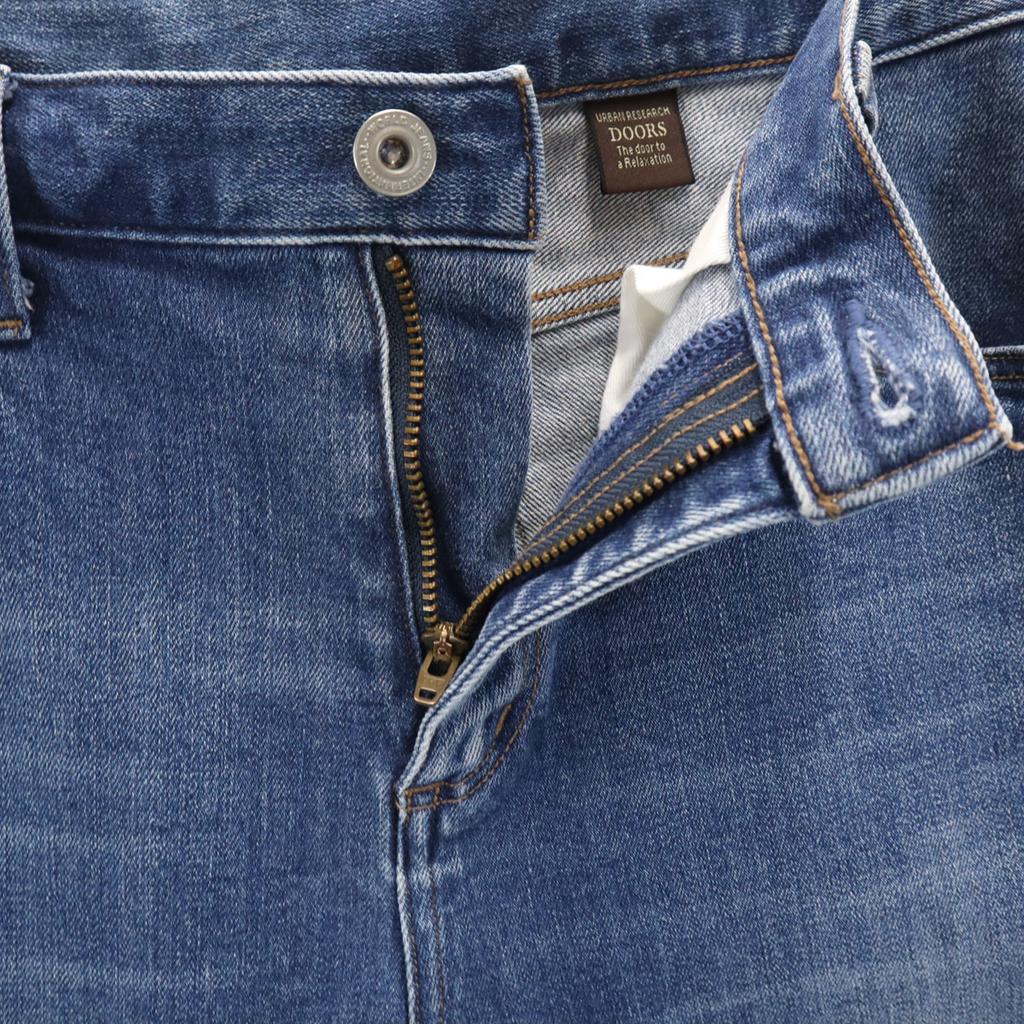 URBAN RESEARCH DOORS Tapered Denim Pants W38 Indigo Blue Stretch Jeans Women Used