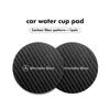 For Benz 2pcs Car Style Coaster Mat Carbon Fiber Cup Holder Mat Non-slip Accessories CLS SLK Sport ML C200 C260 C300 W205 CITAN