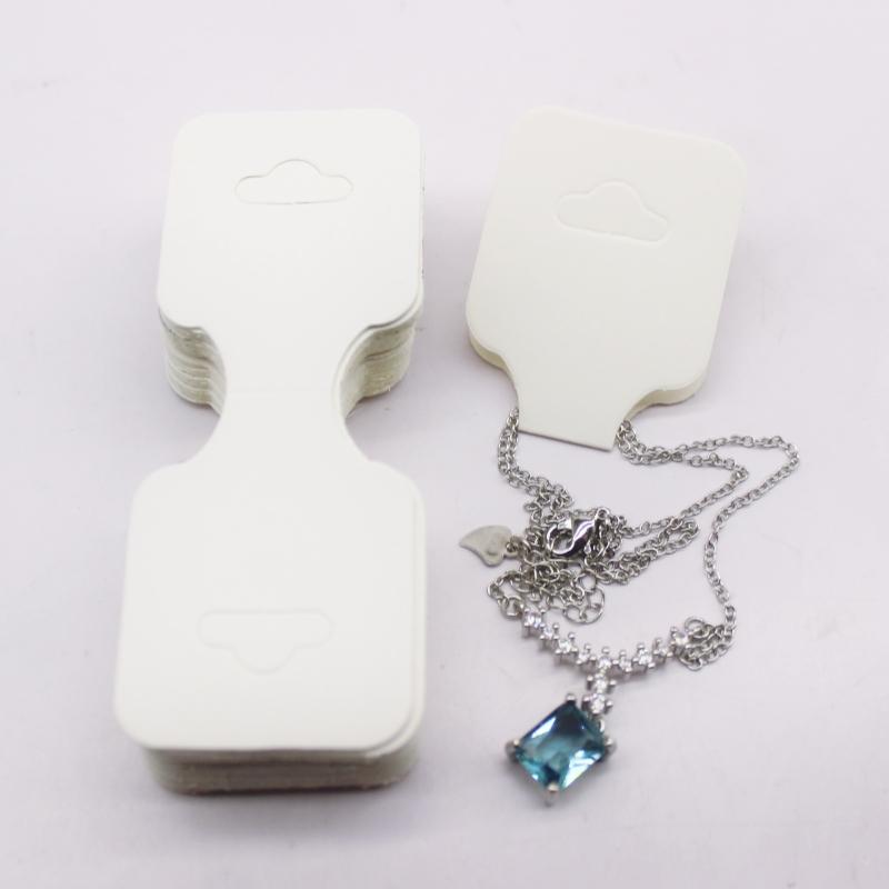 

100 шт. 9x3,5 см новейшая печатная бижутерия ожерелье браслет бирка крафт-бумага складной ожерелье серьги набор упаковочная карточка 100card