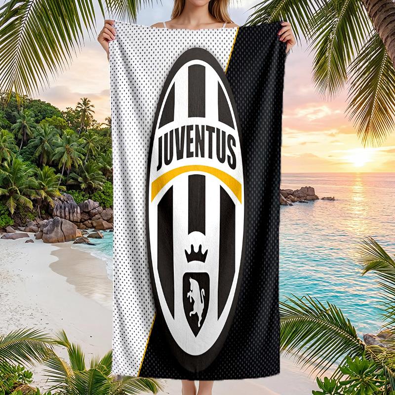 Telo da Spiaggia Juventus FC Morbido Microfibra Asciugatura Rapida Assorbente per Spiaggia Piscina Viaggio