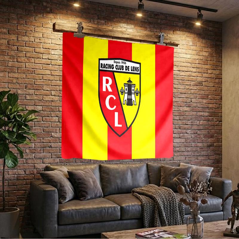 Racing Club Lens Crest Tapestry Playroom Tapestry, Accessories for Bedroom,Livingroom, dormitory Room Wall Decor Fan Birthday Gifts