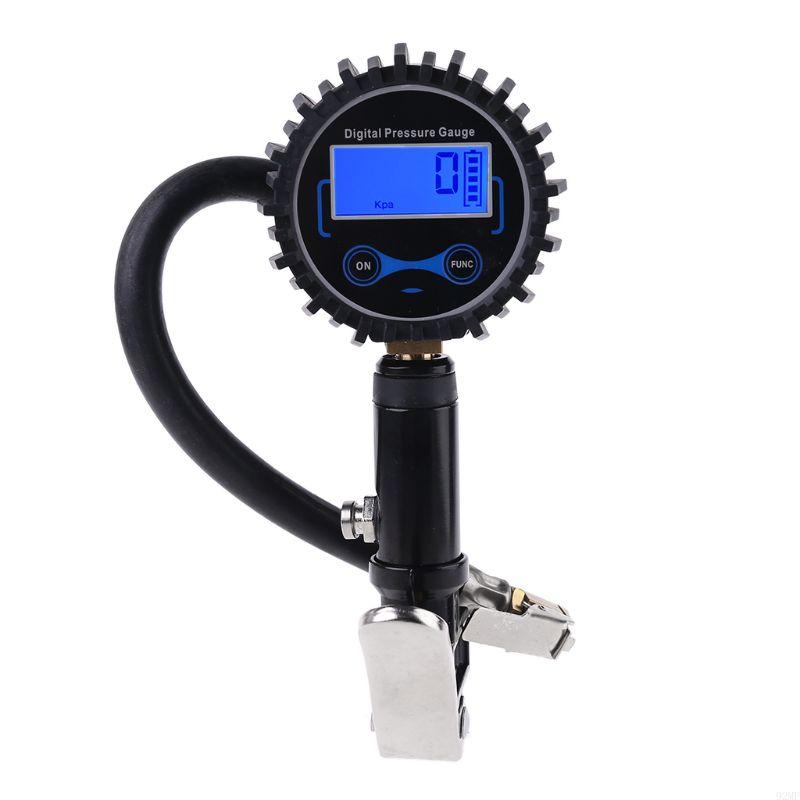 92MF Tire Pressure Gauge Heavy Duty Air Pressure Gauge Air Compressor Inflating Tube Car Truck Motorcycle Air Compressor