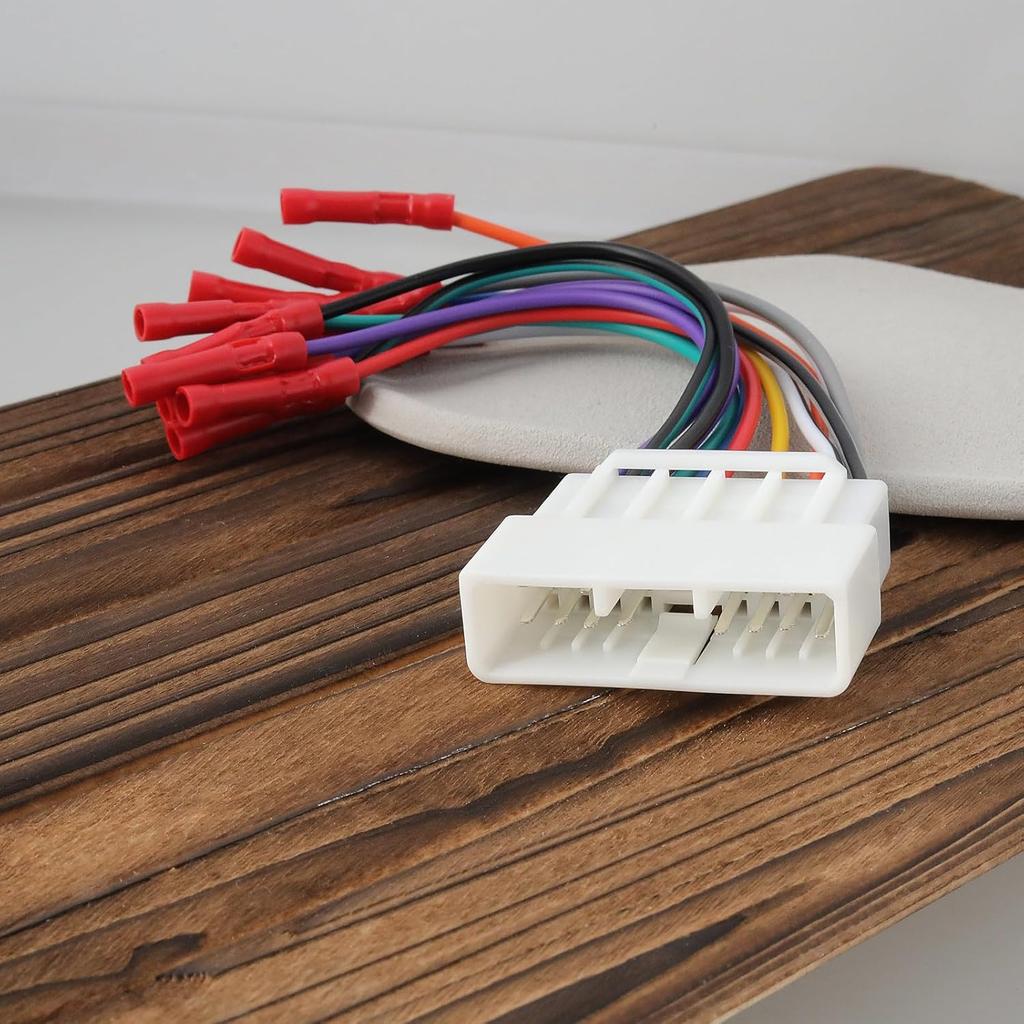 16 Pin Car Radio Wiring Harness Compatible with Honda Accord Civic CRV 1986-1998 Compatible with Acura Integra CL RL 1986-2001