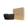COACH Nolita Coated Canvas Smooth Leather Pochette Underarm Wrist Bag Clutch Small Women's Brown Black (Unisex) Clutches C3308 IMAA8