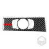Headlight Switch Panel Cover Trim Sticker Real Carbon Fiber For BMW 5 Series E60 2004 2005 2006 2007 Car Interior Accessories