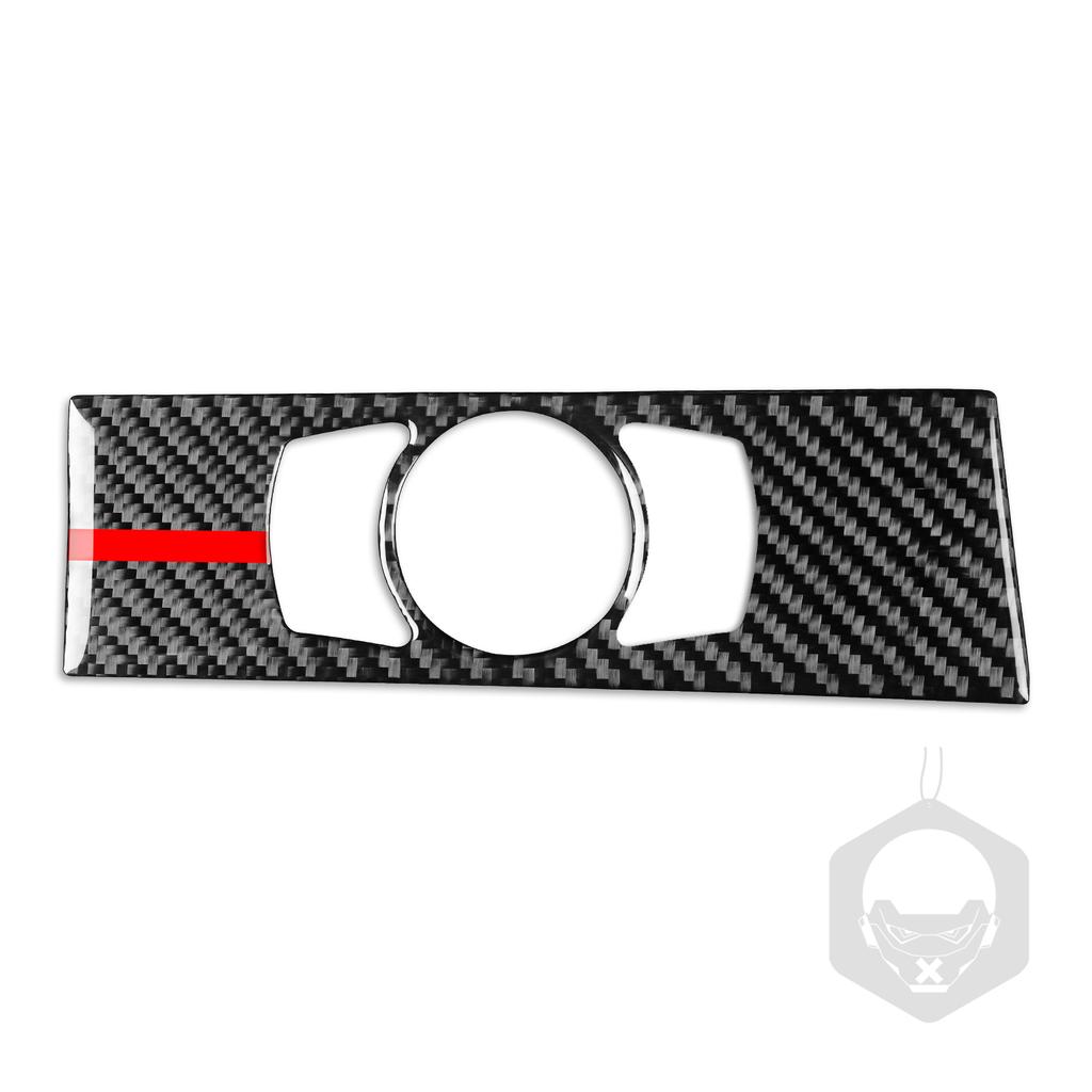 Headlight Switch Panel Cover Trim Sticker Real Carbon Fiber For BMW 5 Series E60 2004 2005 2006 2007 Car Interior Accessories