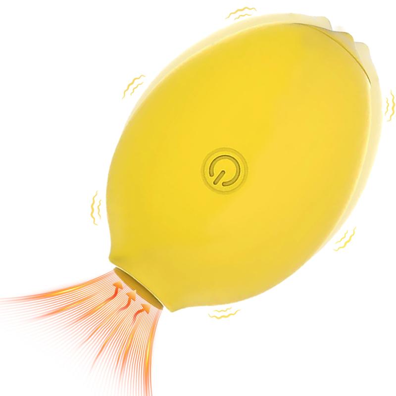 Lemon Vibrator Sucking Vibrator Clitoral Stimulator with 10 Strong Sucking Modes Silicone Clitoral Sucker Womens Couples Sex Toy
