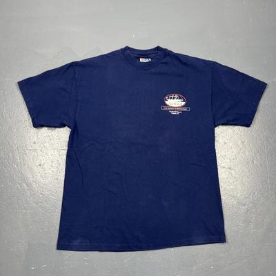 Vintage 90s Sea Witch Fish Market & Restaurant Single Stitch Graphic Tshirt Blue
