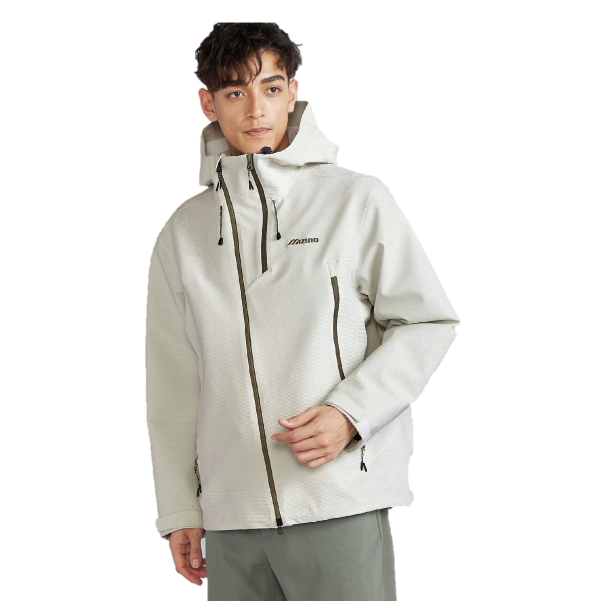 

Mizuno BERGTECH Thermal Mesh Jacket White Onyx Men s (B2MEC510), Heat-Retaining, Stretch, Water-Repellent,