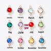 6mm Single Pendant Birthstone Jewelry - 12 Colors DIY Necklace & Earrings with K9 Glass