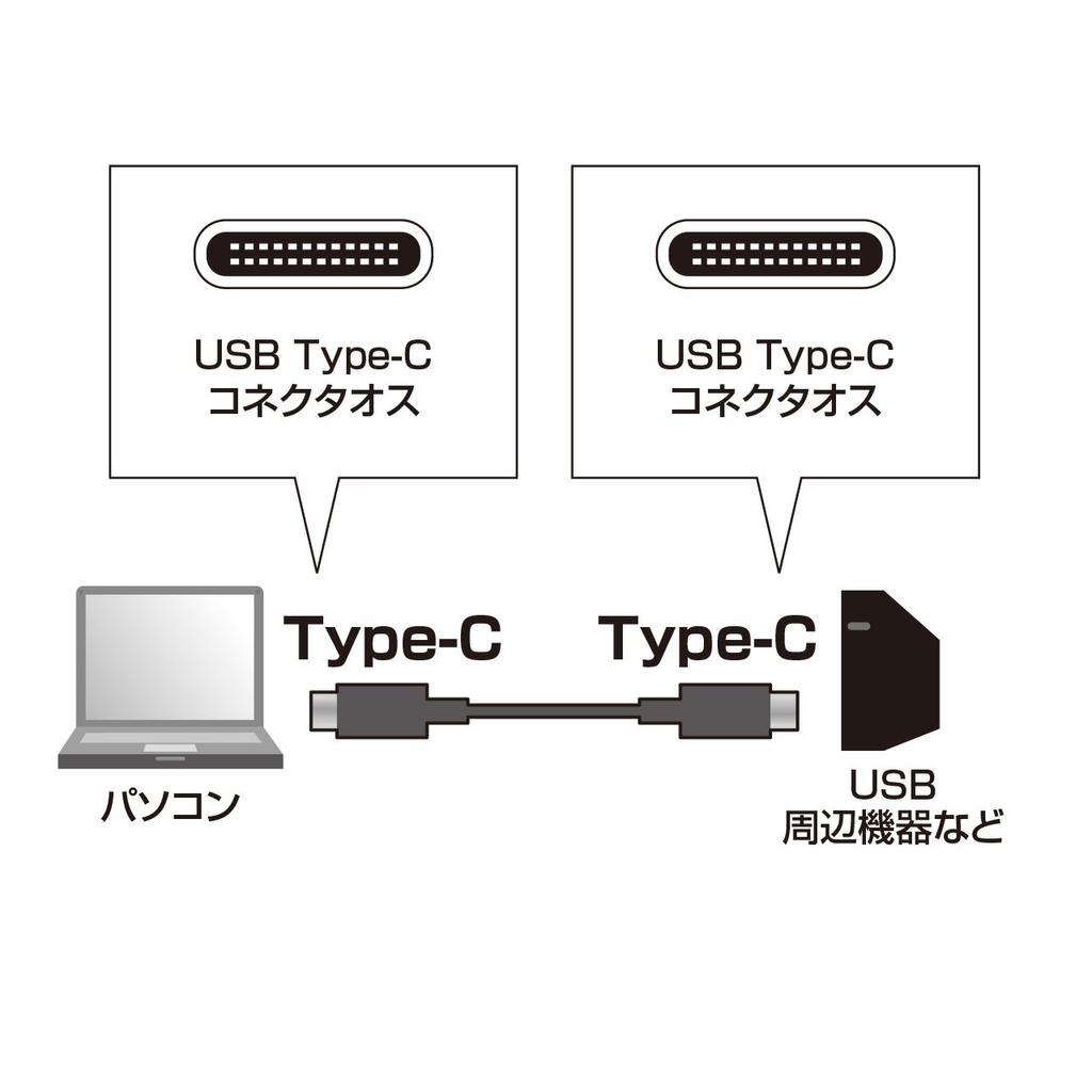 Cabo USB2.0 Sanwa Supply TypeC (0,5 m) KU-CC05