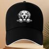 Cute Golden Retriever Puppy Dog Face Peeking Baseball Cap Adjustable Unisex Polyester Summer Casual Hat
