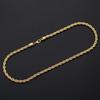 Titanium Steel Necklace Women'S 4Mm Stainless Steel Twist Clavicle Chain Temperament Simple Trend Decoration