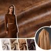 Elastic Soft Suede Fabric for DIY Sewing Polo Jacket, Leather Skirt, Dress Set Vintage Design Clothing Handmade Material