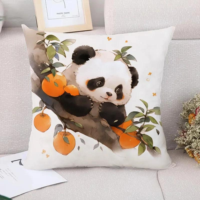 Kawaii Panda Decoration Living Room Bedroom Bed Cushion Cover Decorative Pillowcases  Cushions for Decorative Sofa Pillow