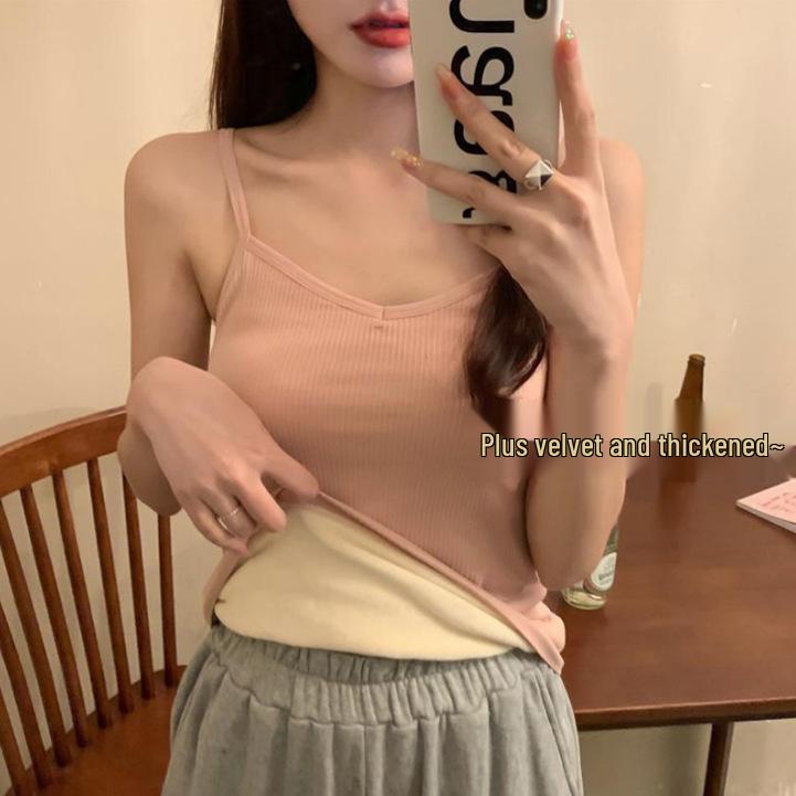 Plus Samt Verdickt Warme Weste: Schlankmachendes figurformendes Camisole für Herbst/Winter