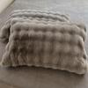 2025 new light luxury rabbit plush rabbit plush pillowcase
