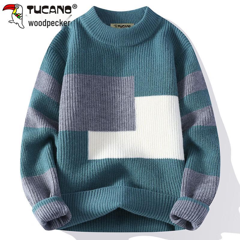 Pánský pletený pulovr TUCANO v barevném bloku