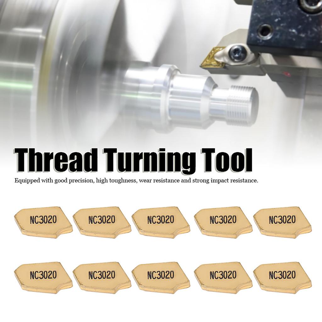 10Pcs CNC Turning Blade Durable Machine Peocessing Accessories GTN3 Sturdy Blade HW190223113